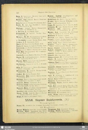 XXXII. Siegener Bezirksverein.