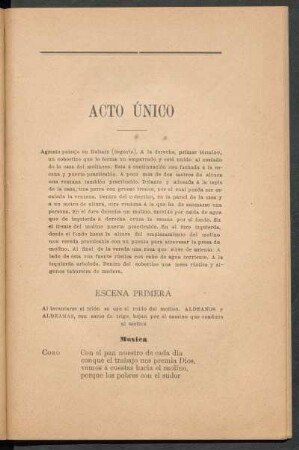 Acto único