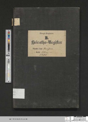 Heiratsregister Booßen 1875