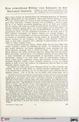 15: Neu erworbene Bilder von Schnorr in der National-Galerie