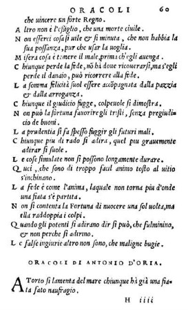 Oracoli Di Antonio D' Oria.