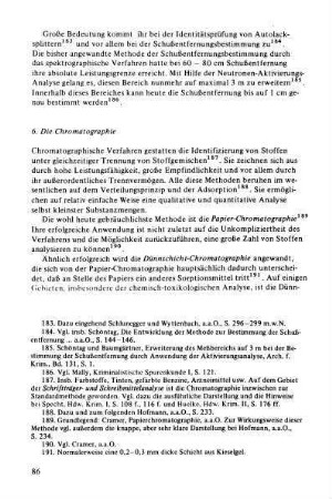 6. Die Chromatographie (Papier-, Dünnschicht- und Gaschromatographie)