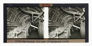 Streckenband an der Übergabestelle