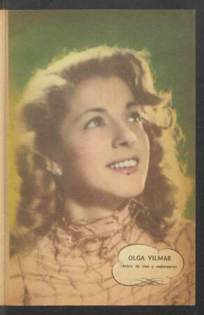 Olga Vilmar (actriz de cine y radioteatro) - [Fotografía]