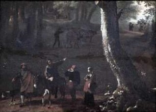 Landschaft mit Staffagefiguren