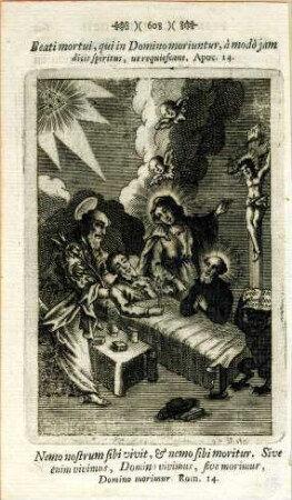 Grafik "Beati mortui, qui in Domino moriuntur"