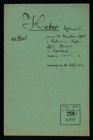 Johannes Heber (1903-)