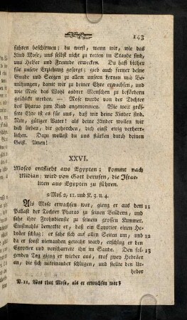 143-150, XXVI. Moses entflieht aus Egypten