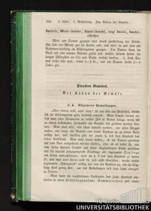 Fünftes Kapitel Der Anbau der Gemüse