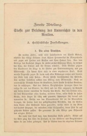 A. Geschichtliche Darstellungen