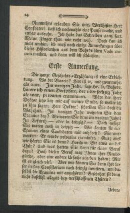 Erste Anmerkung