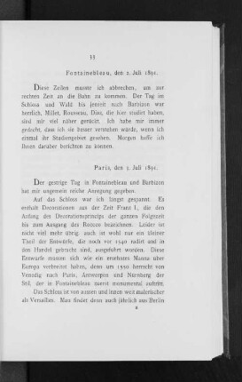 Fontainebleau, den 2. Juli 1891.