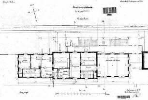 Eislingen (Fils): Empfangsgebäude Grundriss Erdgeschoß