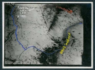 Foto eigener Stellungen um die "Nord-Schlucht" nordwestlich von Louvemont-Côte-du-Poivre nördlich von Verdun (Luftbild)