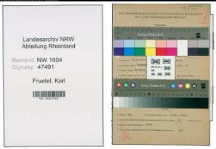 Entnazifizierung Karl Fruetel , geb. 23.12.1911 (Polizist)
