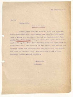 Gewährung von Teuerungszulagen, Allgemeines