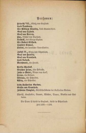 Altenglisches Theater, 2. Ford, Perkin Warbeck. Massinger, Der Großherzog von Florenz