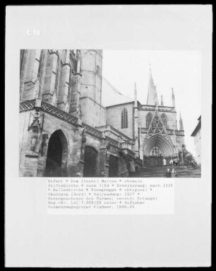 Katholische Domkirche Beatae Mariae Virginis - Erfurter Dom - Marienkirche — Turmgruppe — Nördlicher Chorturm