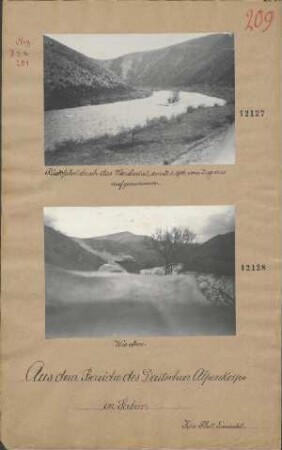 Rückfahrt durch das Wardartal, am 21.03.1916 vom Zug aus aufgenommen