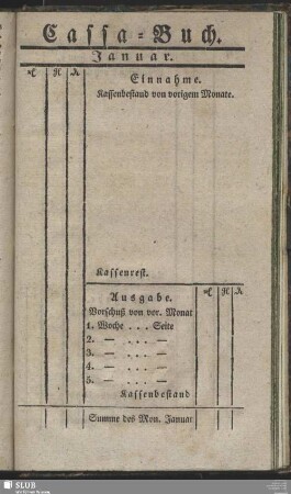 Cassa-Buch