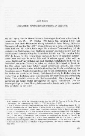 Der Gemein Marckflecken Merzig an der Saar