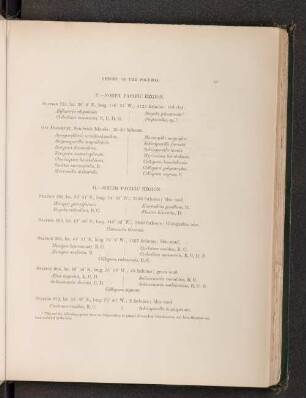 G. - South Pacific Region.