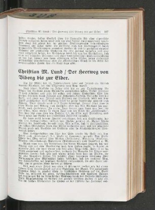 Christian M. Lund / Der Heerweg von Biborg bis zur Eider