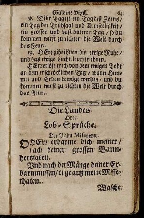 Die Laudes Oder: Lob-Sprüche.