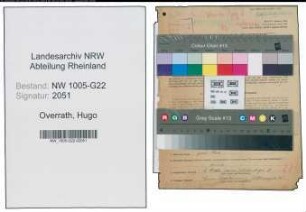 Entnazifizierung Hugo Overrath , geb. 02.05.1896 (Kaufmann)
