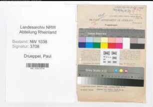 Entnazifizierung Paul Drueppel , geb. 10.02.1898 (Angestelltert)