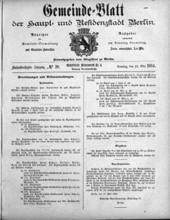 1894,29: No. 29, 20. Mai 1894