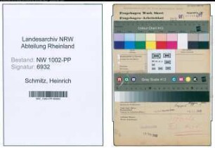 Entnazifizierung Heinrich Schmitz , geb. 05.11.1911 (Sprengmeister)