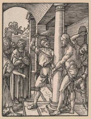 Kleine Passion, Blatt 18: Die Geißelung Christi