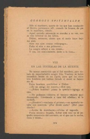 VIII - En las tinieblas de la muerte