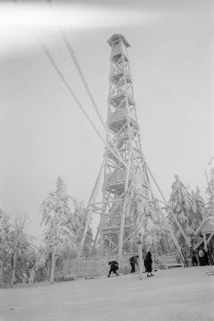Hölzerner Feuerwachturm auf dem Kahleberg