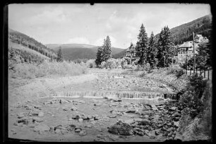 Spindlermühle (Spindleruv Mlyn/Tschechische Republik). Blick zum Grand Hotel