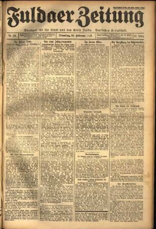 Ausgabe vom Dienstag, den 10. Februar 1925.