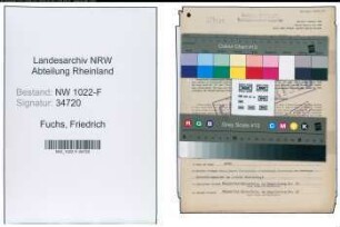 Entnazifizierung Friedrich Fuchs , geb. 03.04.1895 (Bahnbeamter)