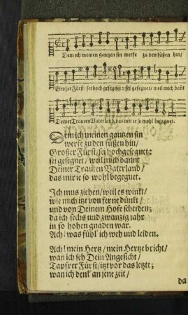 Scheidelied An Seine HochFürstl. Durchleuchtigkeit Fürst Johan ... [u. a.]