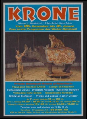 Circus Krone, München, ohne Jahr