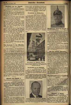 Zweite Ausgabe vom Donnerstag, den 26. Februar 1931.