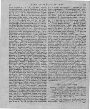 Feiler, J. [N.]: Handbuch der Diätetik. Landshut: Krüll 1821