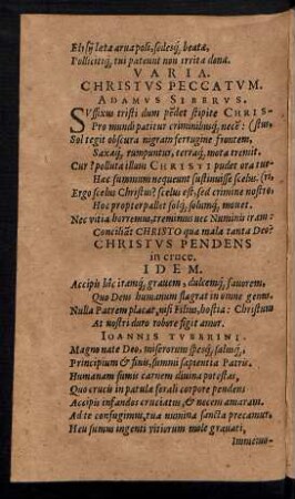 Varia. Christus Peccatum.