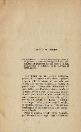 Capitolo primo: Un mostricino ...
