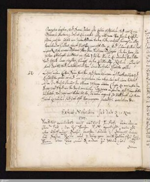 Extract-Schreiben d. d. 10. Nov. 1717