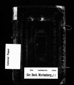 Konsensbuch der Stadt und der zugehörigen Ortschaften, Bd. 01