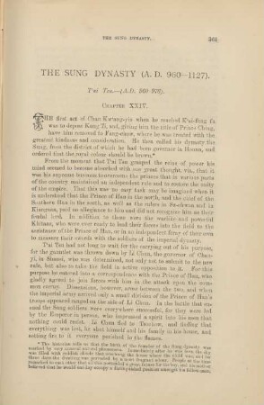 The Sung Dynasty (A. D. 960-1127) ... - Chapter XXIV