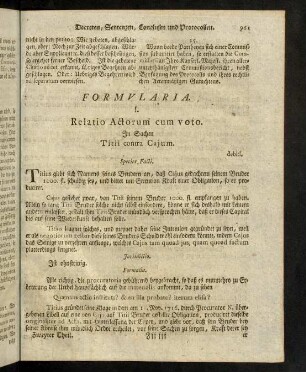 961-980, I. Relatio Actorum cum voto. - XXV. Alius.