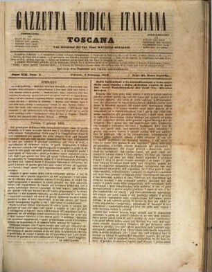Gazzetta medica italiana : federativa toscana. 2 = 8. 1856