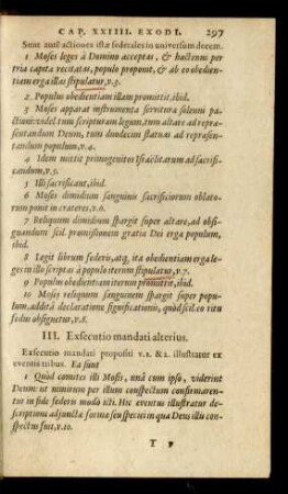III. Exsecutio mandati alterius.